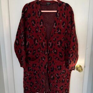 Torrid Leopard Sweater Duster